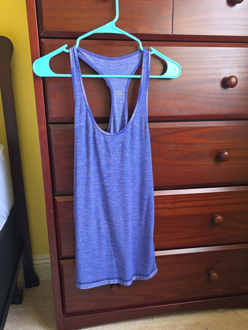 Lululemon Women's Heather Blue Racerback Tank Top. Unknown Sizing